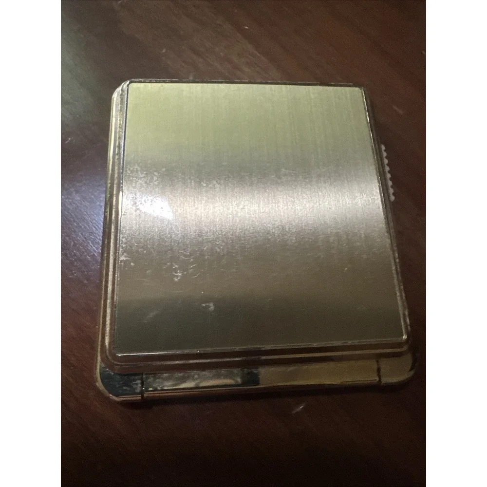 Vintage 80s Seiko Quartz Travel Alarm Clock Gold Square Ultra Thin Japan QUH301G